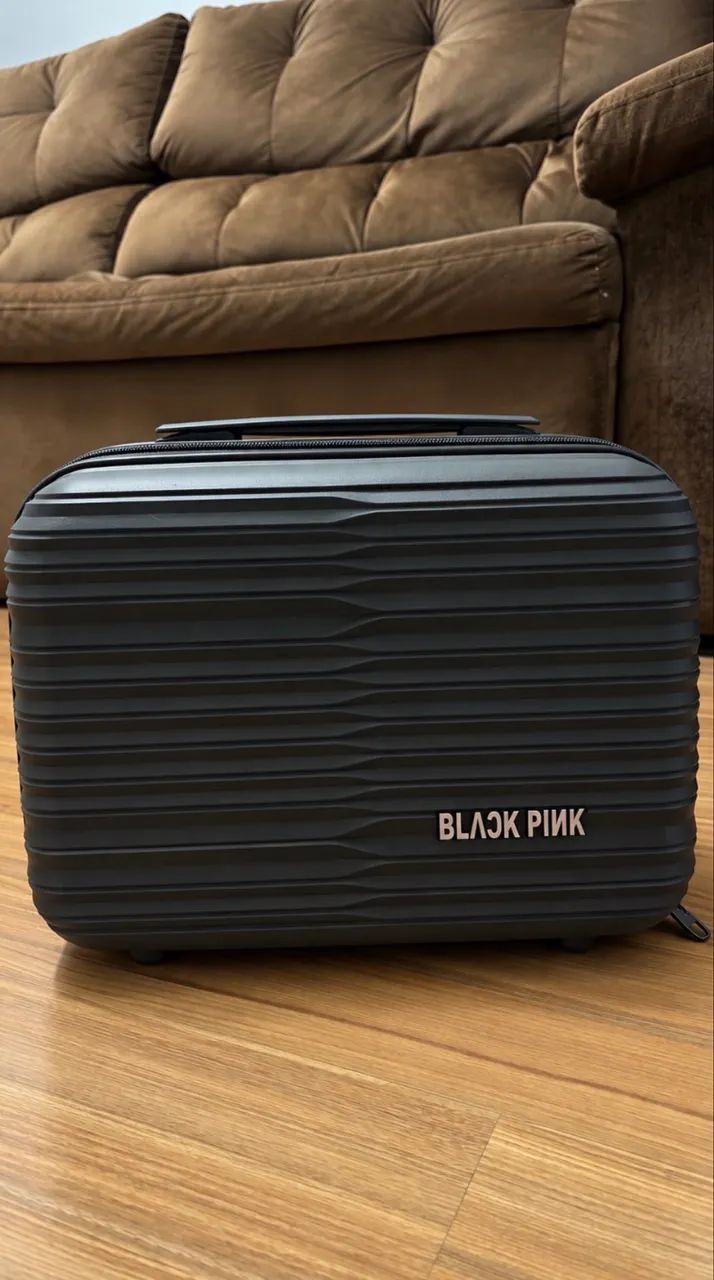 Maleta Frasqueira BLACKPINK Cinza Escuro para Viagem