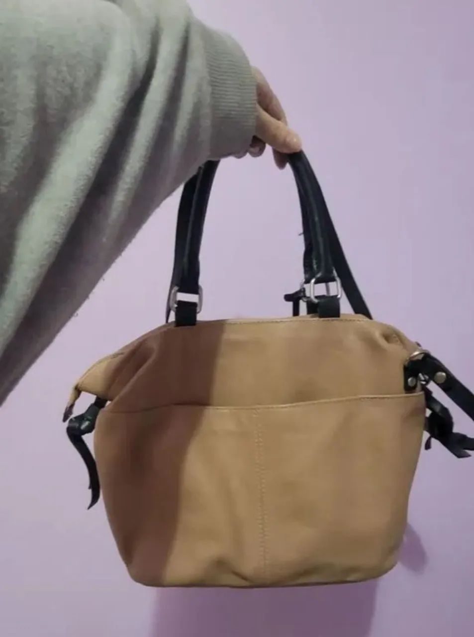 Bolsa arezzo original couro legítimo - Foto 2