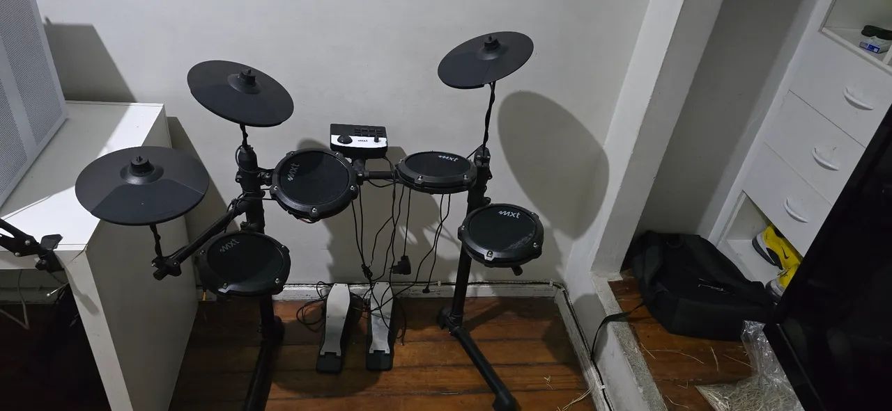 bateria eletrônica 7 pads md200c mxt
