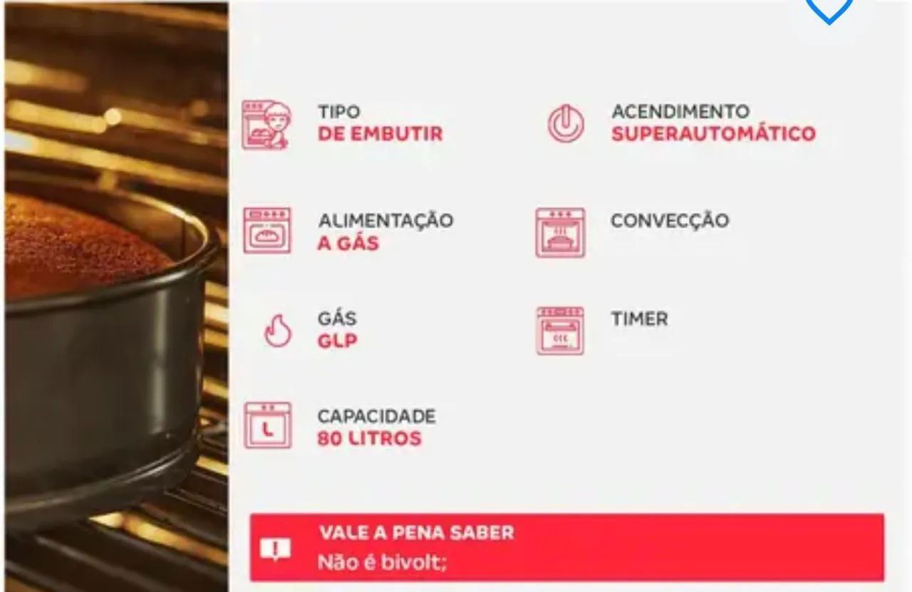 Forno a Gás de Embutir Electrolux OE8GH 80L        SEMINOVO NUNCA UTILIZADO - Foto 5