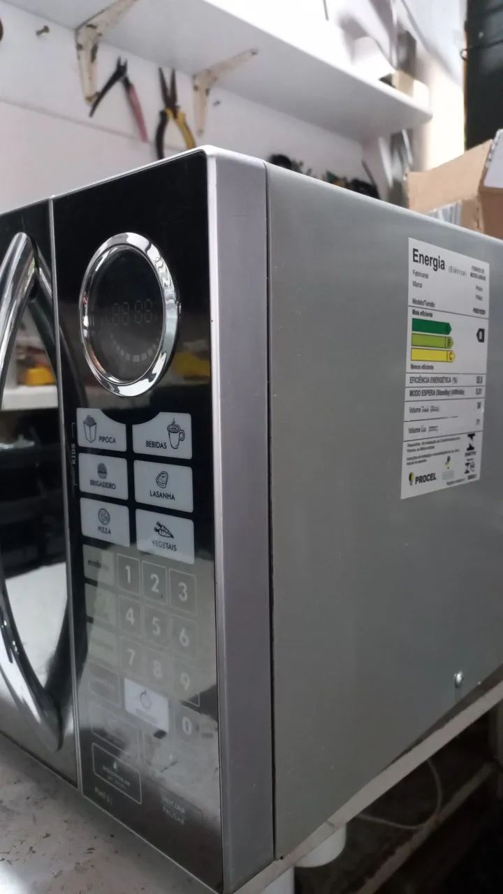 FUNCIONANDO PERFEITAMENTE, MICRO ONDAS ESPELHADO