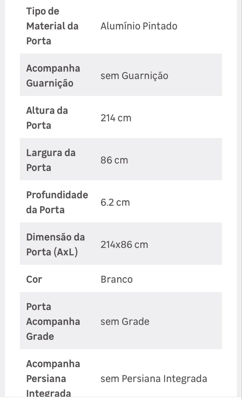 Vendo porta zera demais de Alumínio. - Foto 4