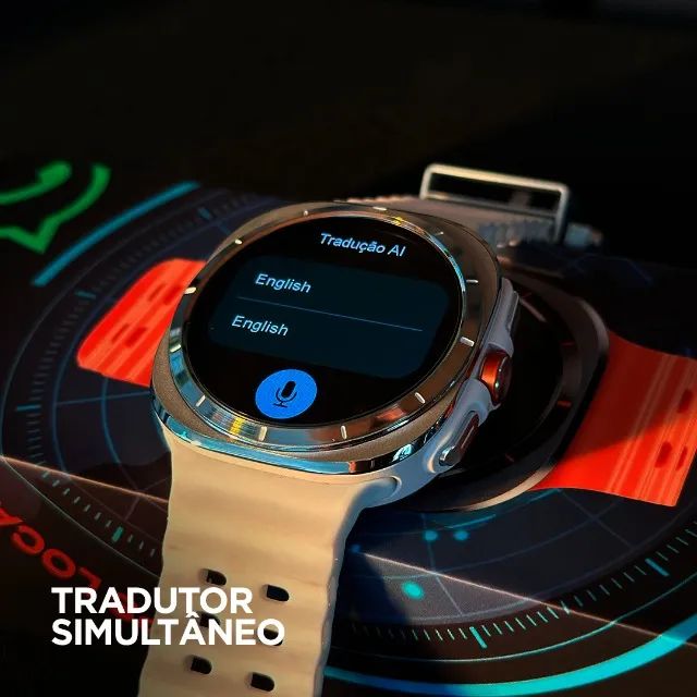 Relógio Smartwatch Esportivo Redondo Microwear Su01  Corrida Strava GPs - Foto 3