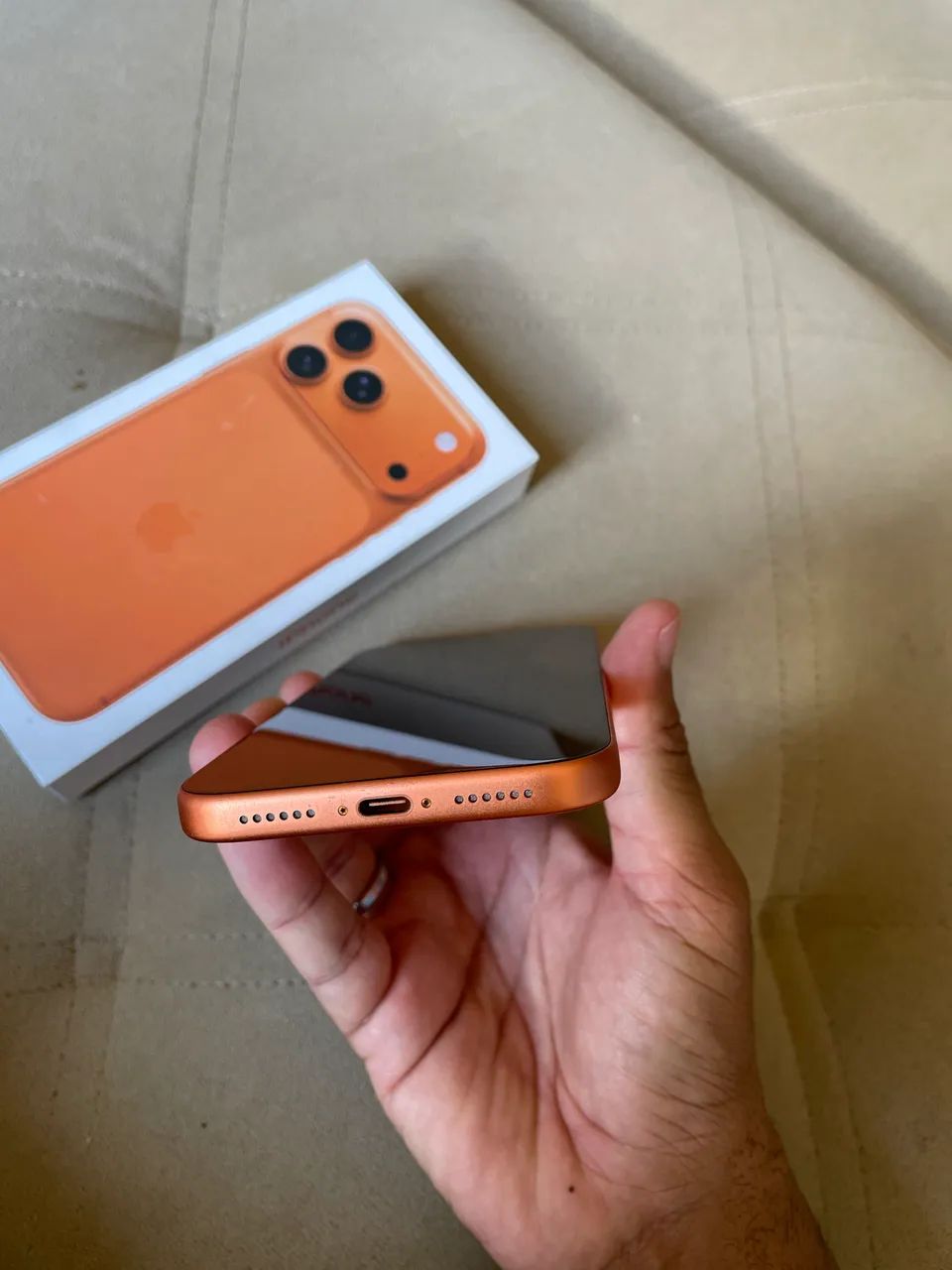 iPhone 17 pro max 256GB Laranja Cósmico  - Foto 3