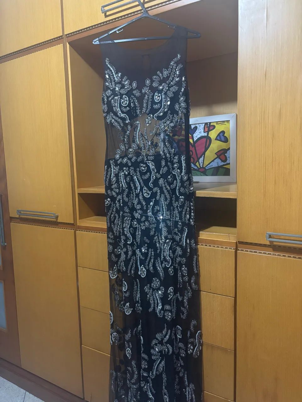 Vestido com pedraria e transparência Patrícia Bonaldi - Foto 2