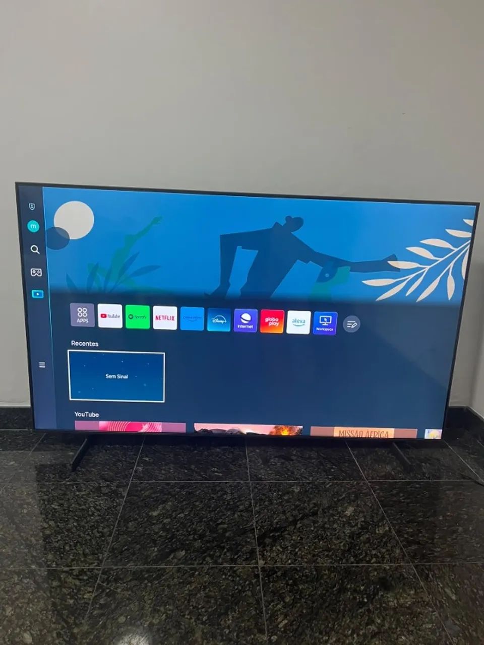 Smart TV Samsung 70 polegadas 4K  seminova - Foto 3