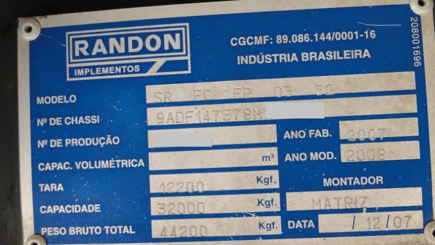 FRIGORIFICA MOTOR SB 190 2007/08 3 EIXOS 28 PALLETS - Foto 2