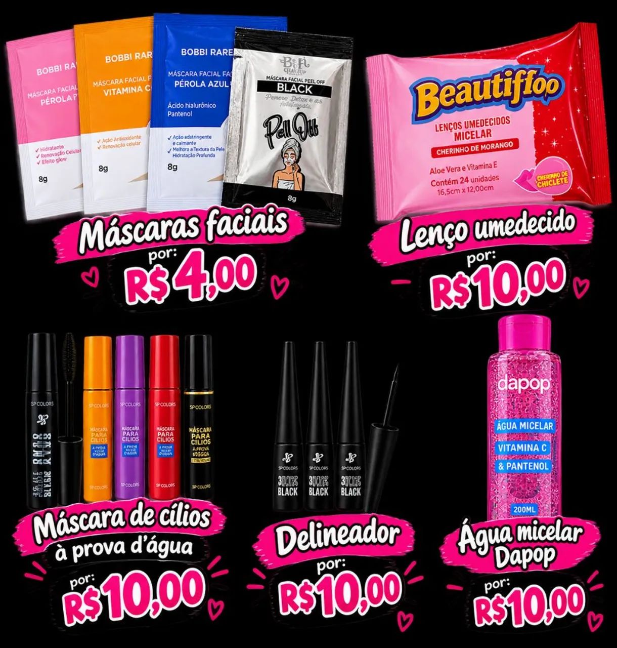 Vários produtos para sua beleza!!