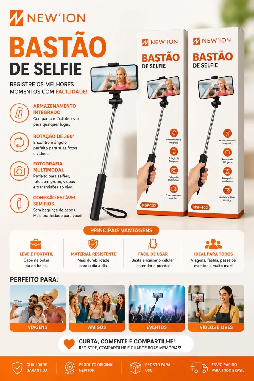Bastão de Selfie 