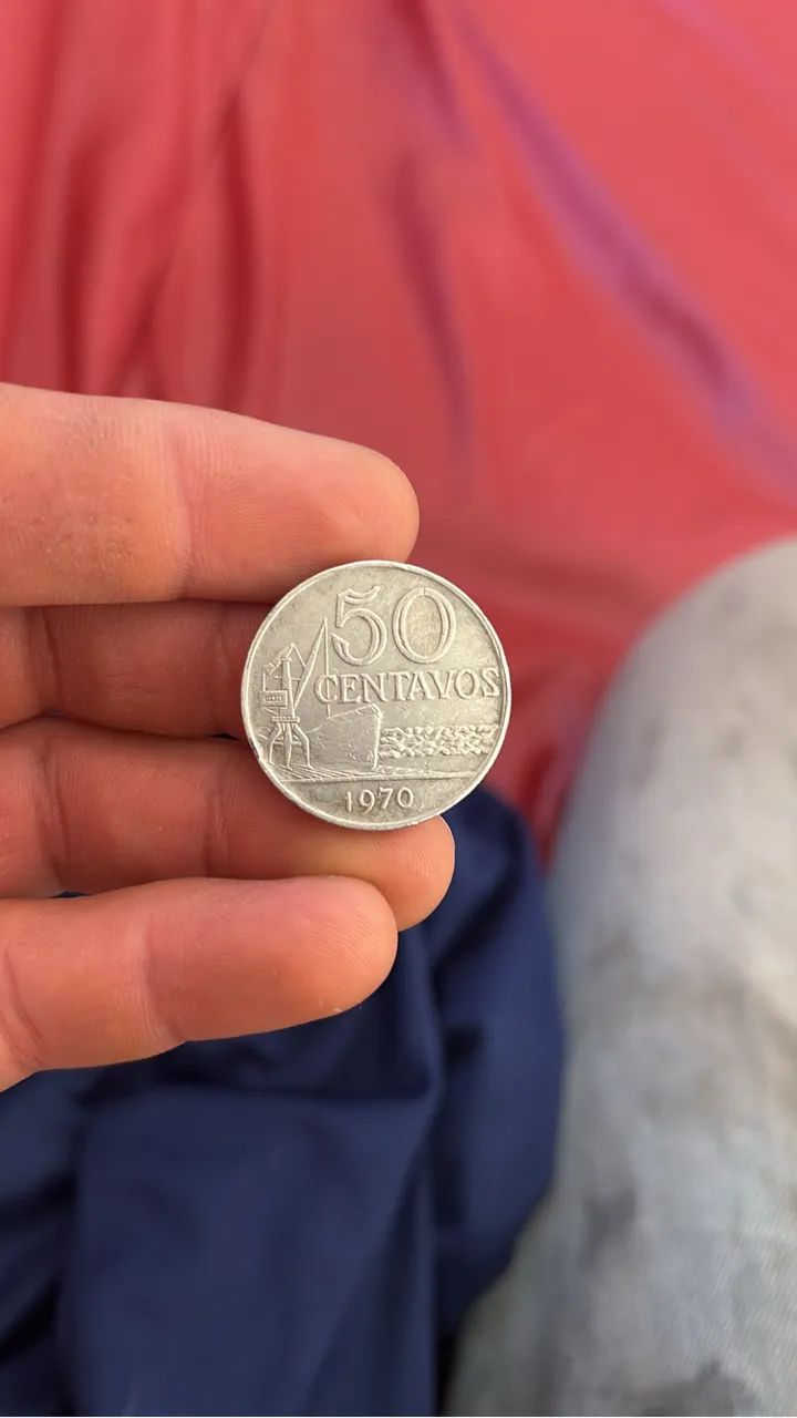 Moeda de 50 centavos 1970 - Foto 2