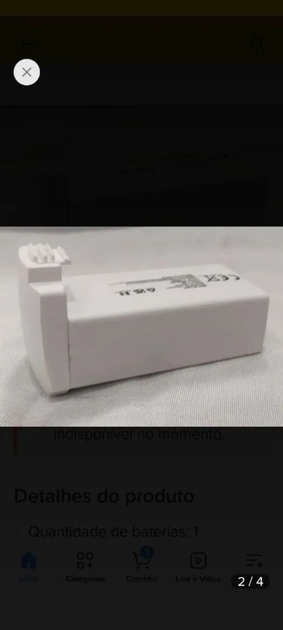 Alguém teria bateria do drone sx1 da marca GENAI para vender * manda um watts  - Foto 2