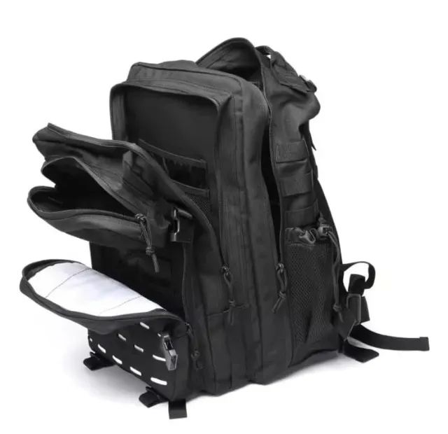 Mochila Tática Militar 50L NOVA Preta | Resistente + Impermeável - Foto 4