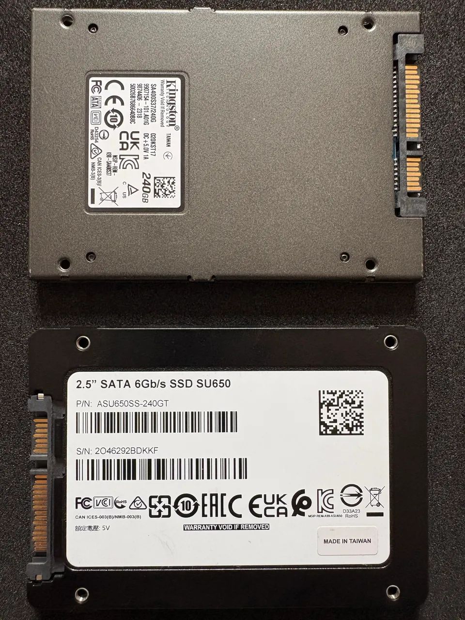 2 SSDs 240GB Kingston + ADATA SATA - Funcionando Perfeitamente - Foto 4