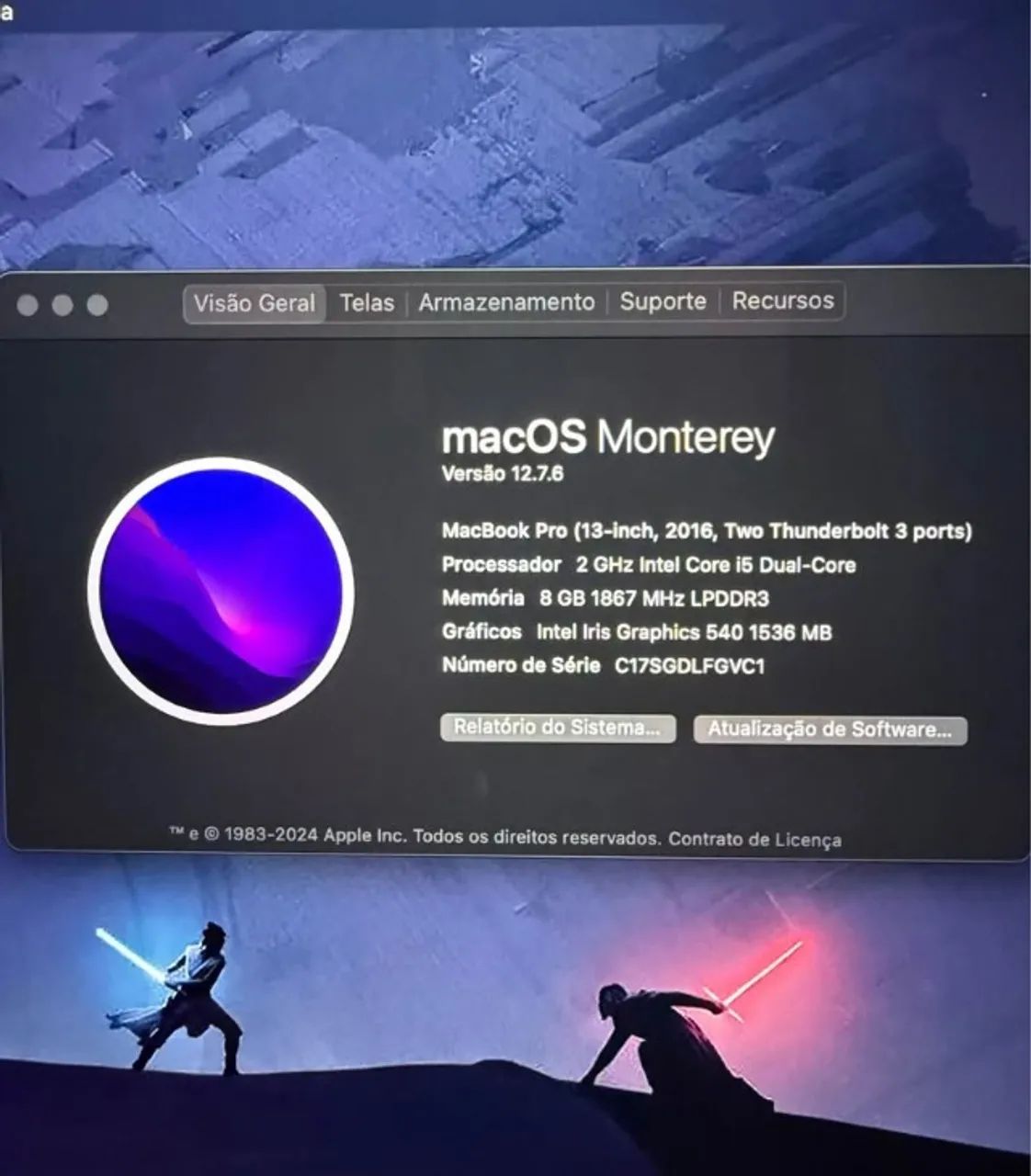 Macbook Pro A1708 13.3 8GB Cinza-Espacial - Foto 2