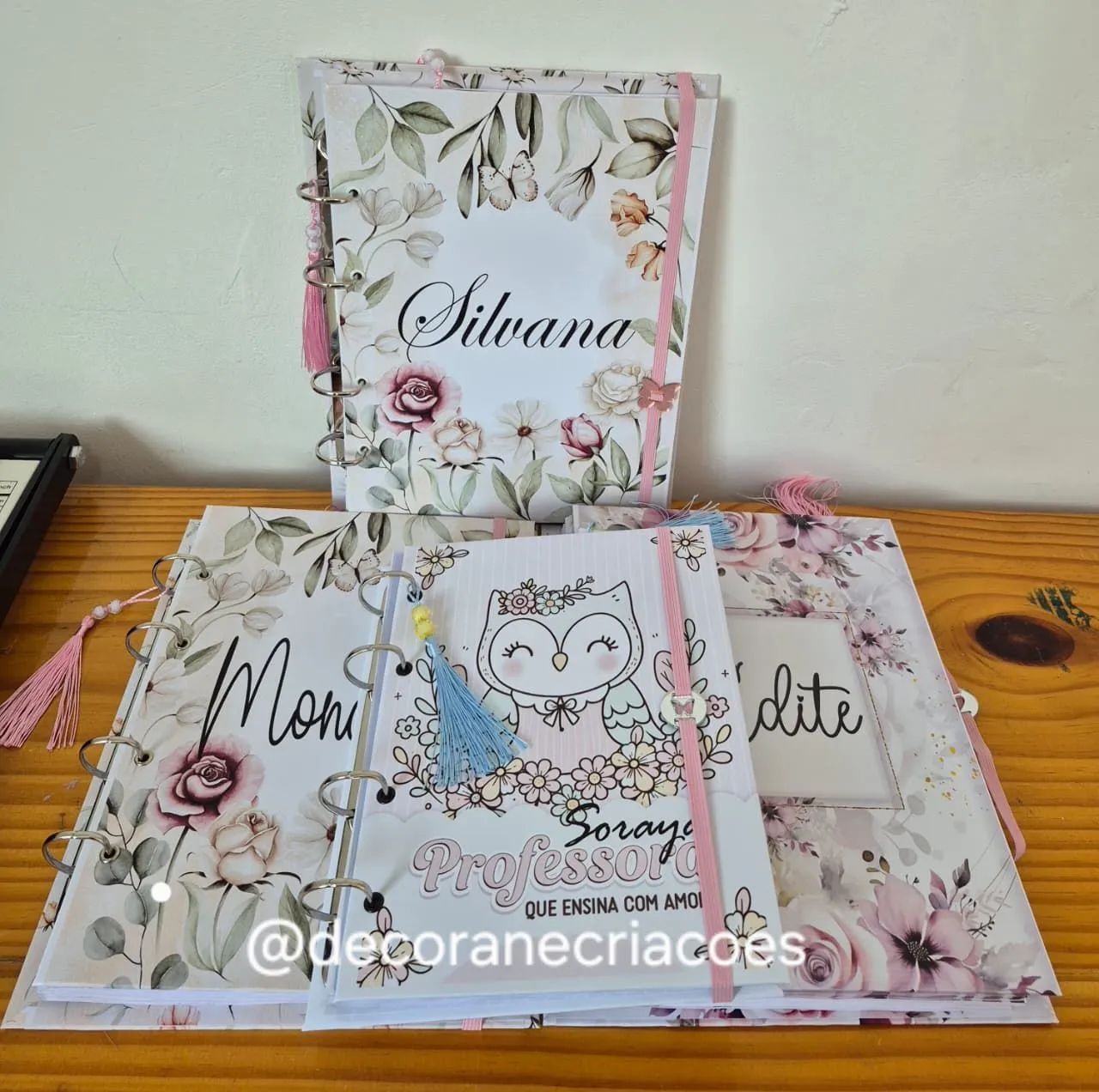 Customized notebook/filing binder.