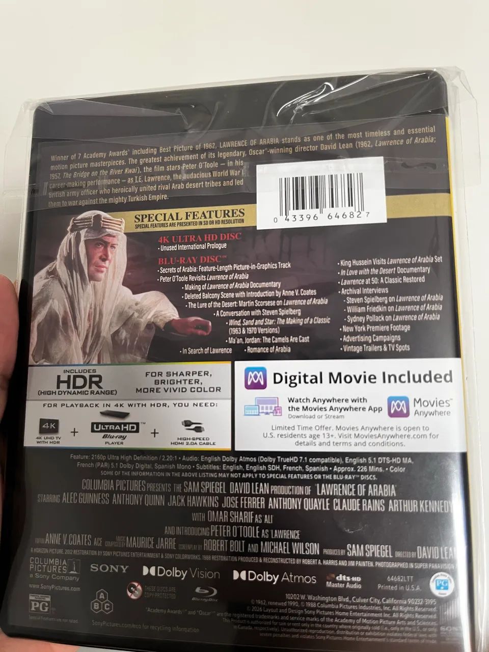 Lawrence da Arábia 4k UHD Blu-Ray com dub/leg em ptbr - CDs, DVDs