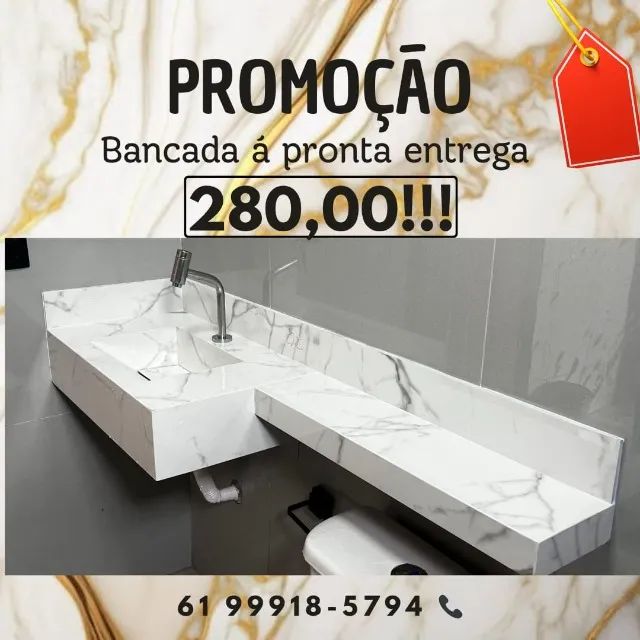 Pia de porcelanato  - Foto 6