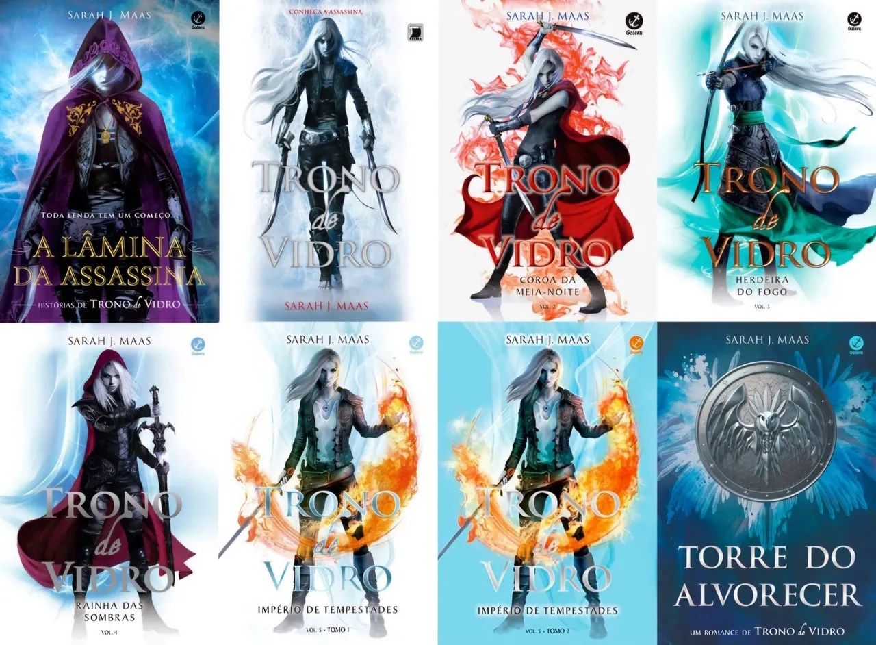Coleção Trono de Vidro (Sarah J. Maas, 8 livros)