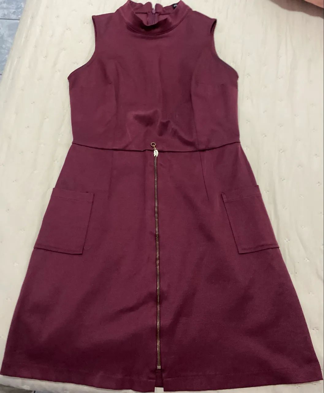 Vestido vinho - Tamanho P
