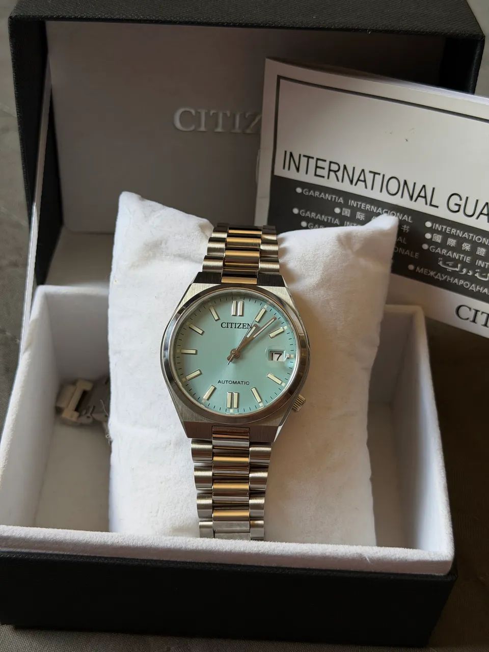 Relógio Citizen Tsuyosa 37mm Tiffany