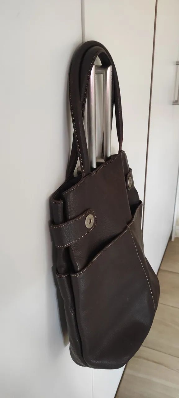 Bolsa de ombro marrom Uncle K - Foto 2