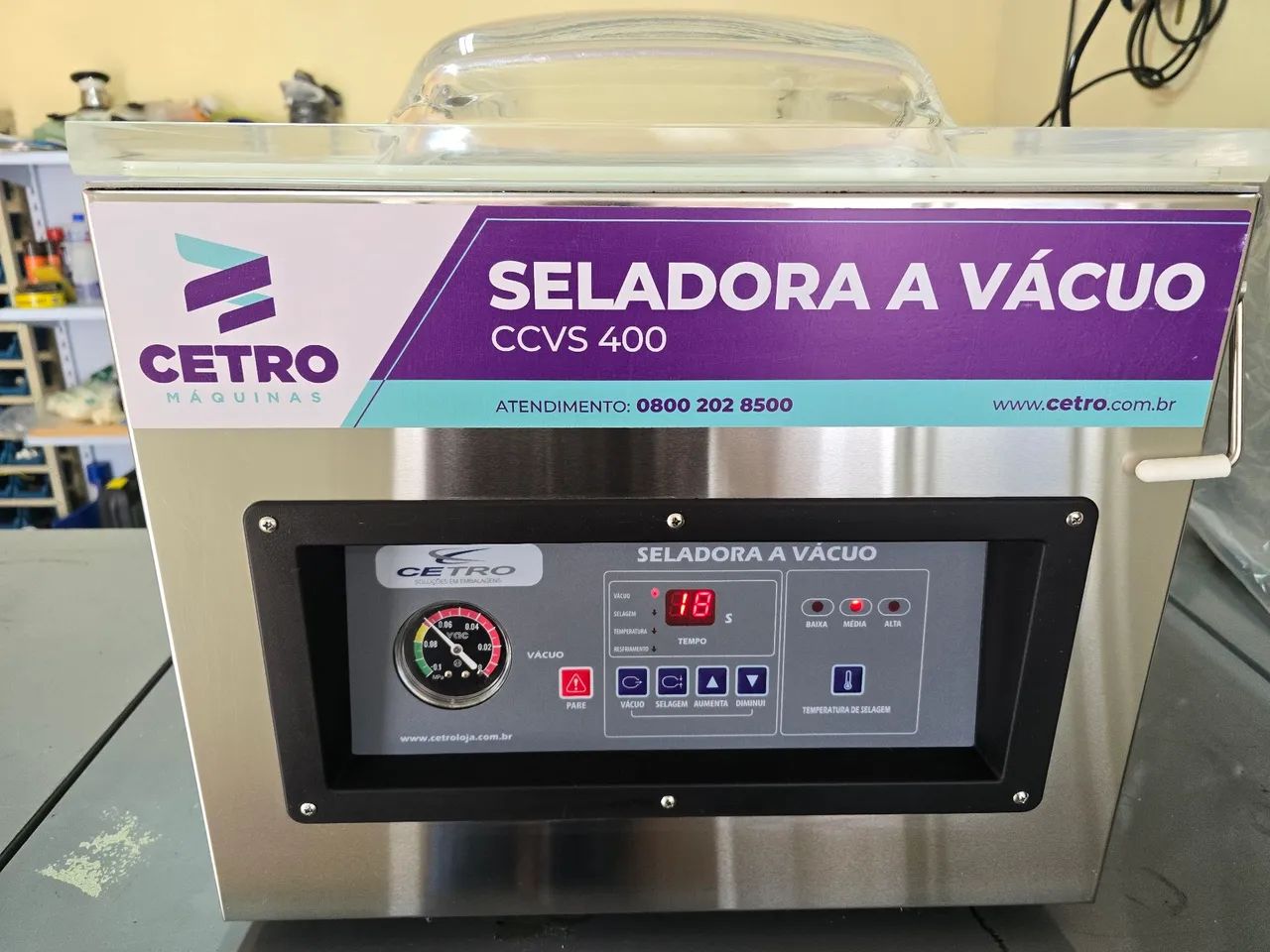 Seladora a vácuo CCVS400 Cetro 2 barras - Foto 2