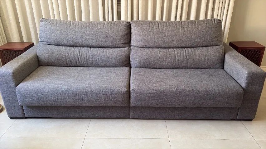 SOFA DE LINHO RETRATIL - LIDER INTERIORES