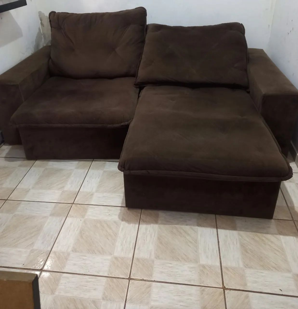Sofa retrátil veludo. - Foto 3