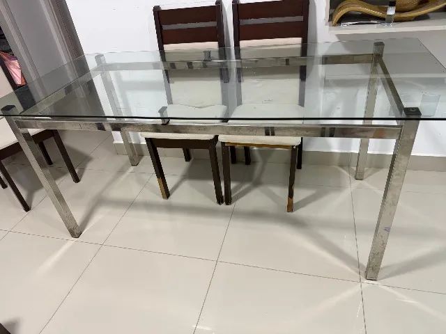Mesa de vidro 180x80