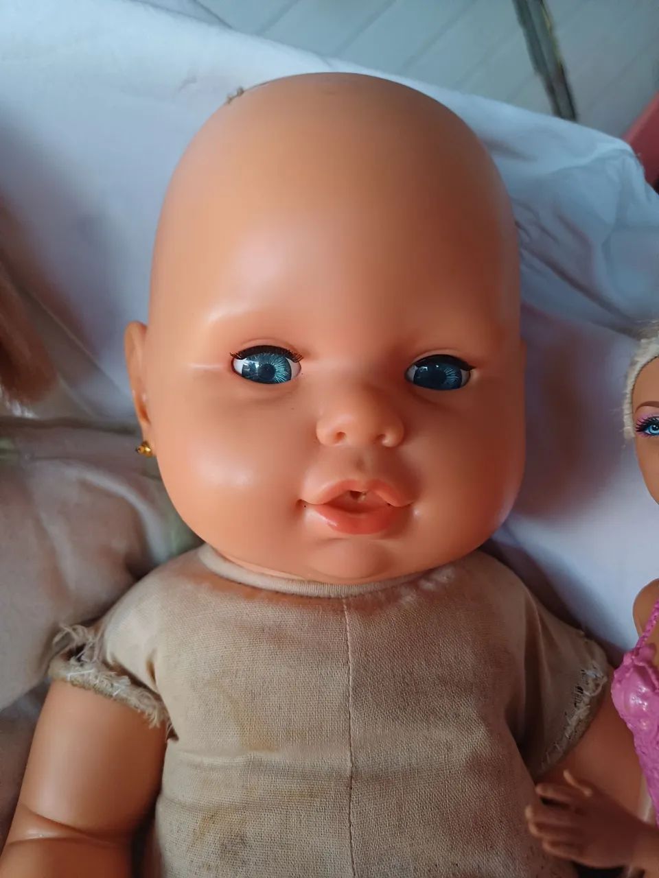 Lote de bonecas antigas lindas , mais para restaurar,  com valor ótimo  - Foto 3
