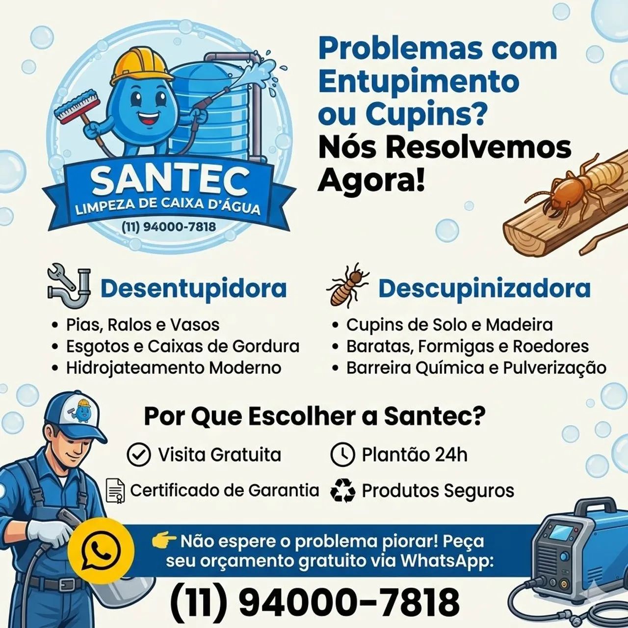 Desentupidora e descupinizadora Santec  - Foto 2