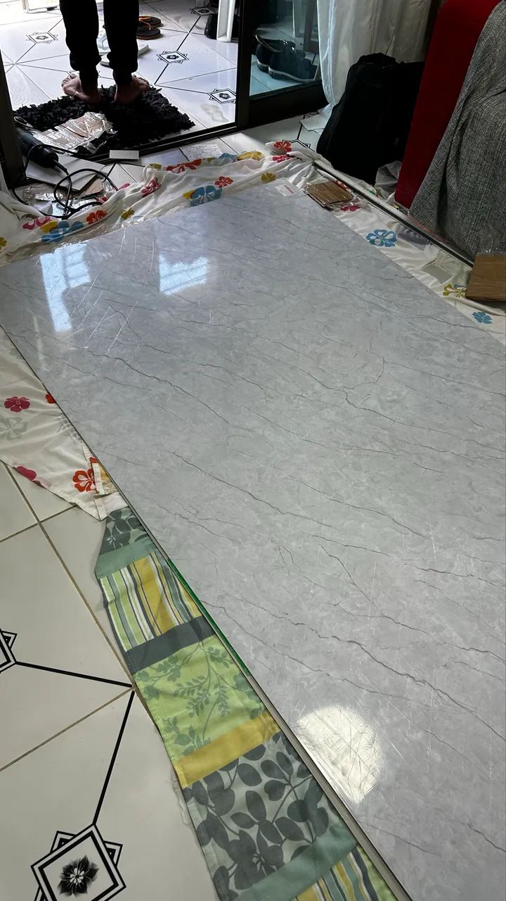 Placa PVC Mármore branco  - Foto 4