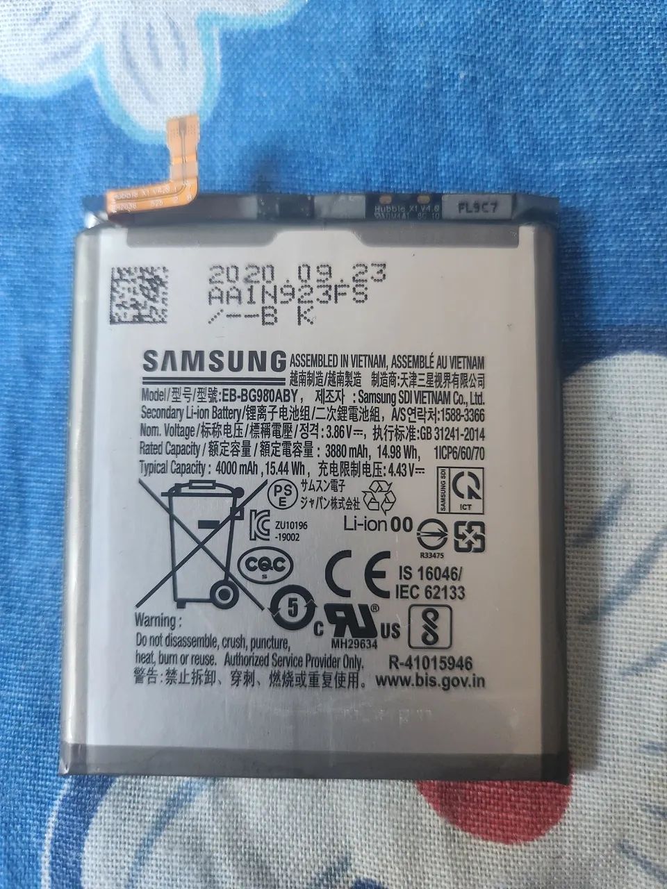 Bateria original do s20 normal sm-g980f