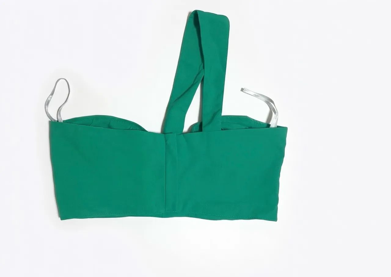 Top Cropped Verde Joy - Tamanho 36 - Foto 2