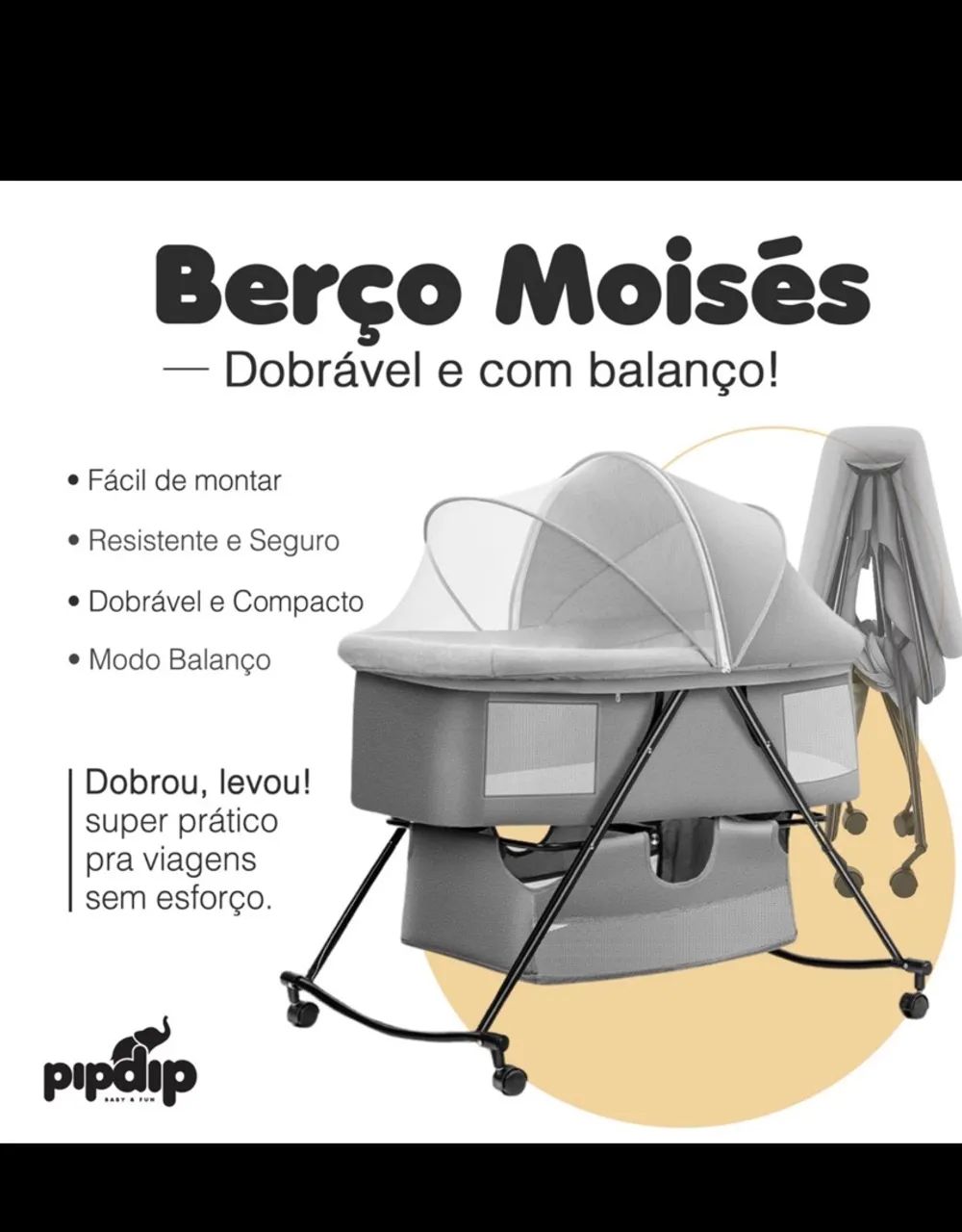 Berço Moisés Balanço portátil  - Foto 5