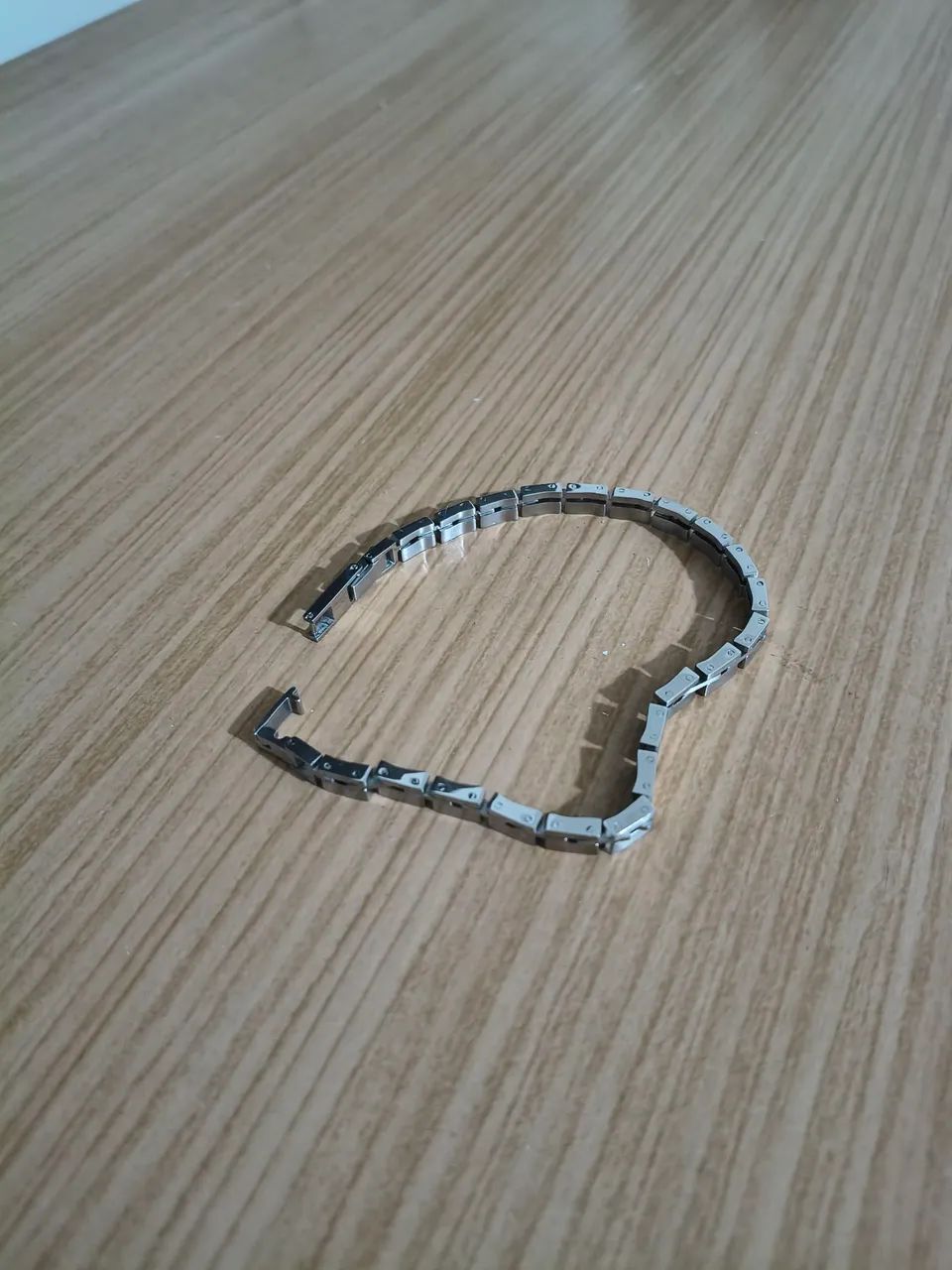 Pulseira de aço ( prata fina) - Foto 3