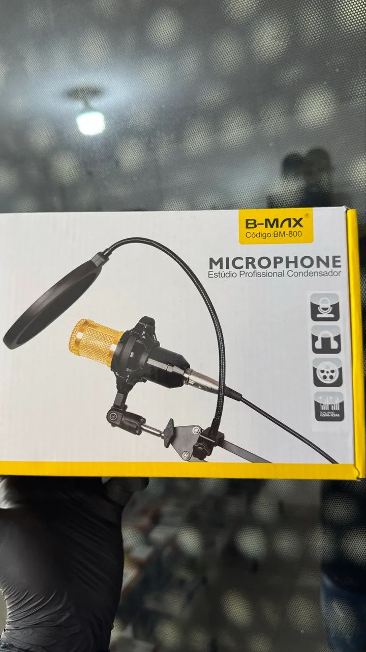 Microfone Condensador Profissional BM-800 com Kit Braço e Pop Filter - Foto 3