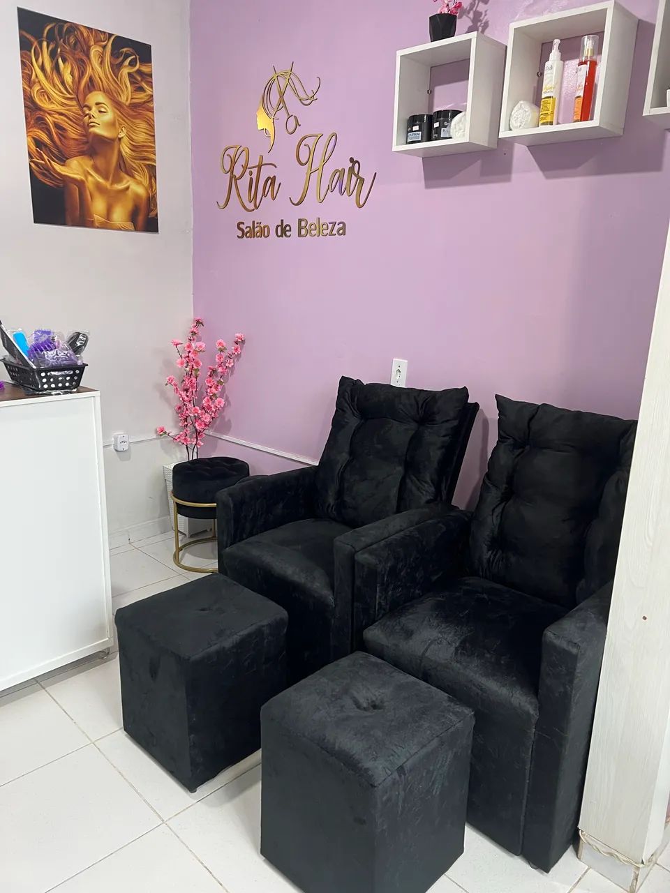 Kit Poltronas + Pufs novos - Foto 2