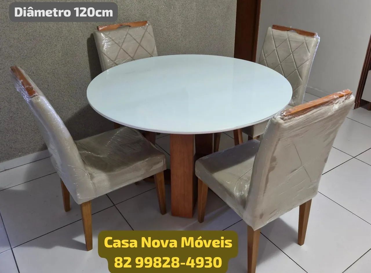 Conjunto Mesa de Jantar 120cm