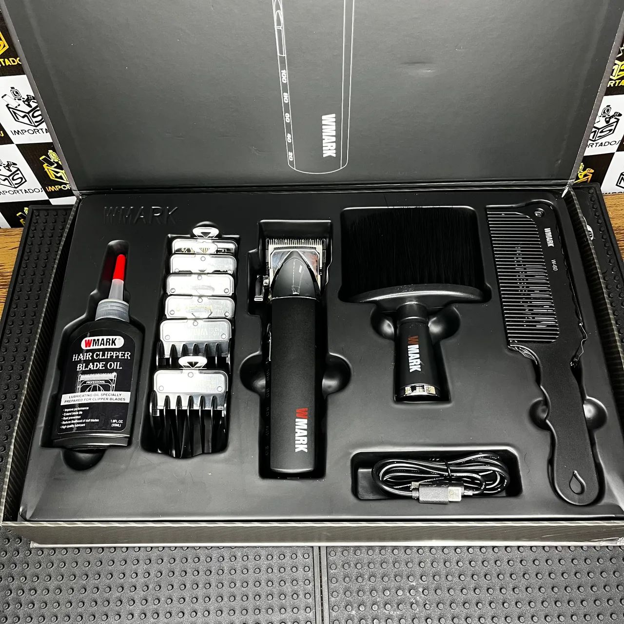 Máquina Profissional Wmark NG-2039 - Corte,  Kit Completo