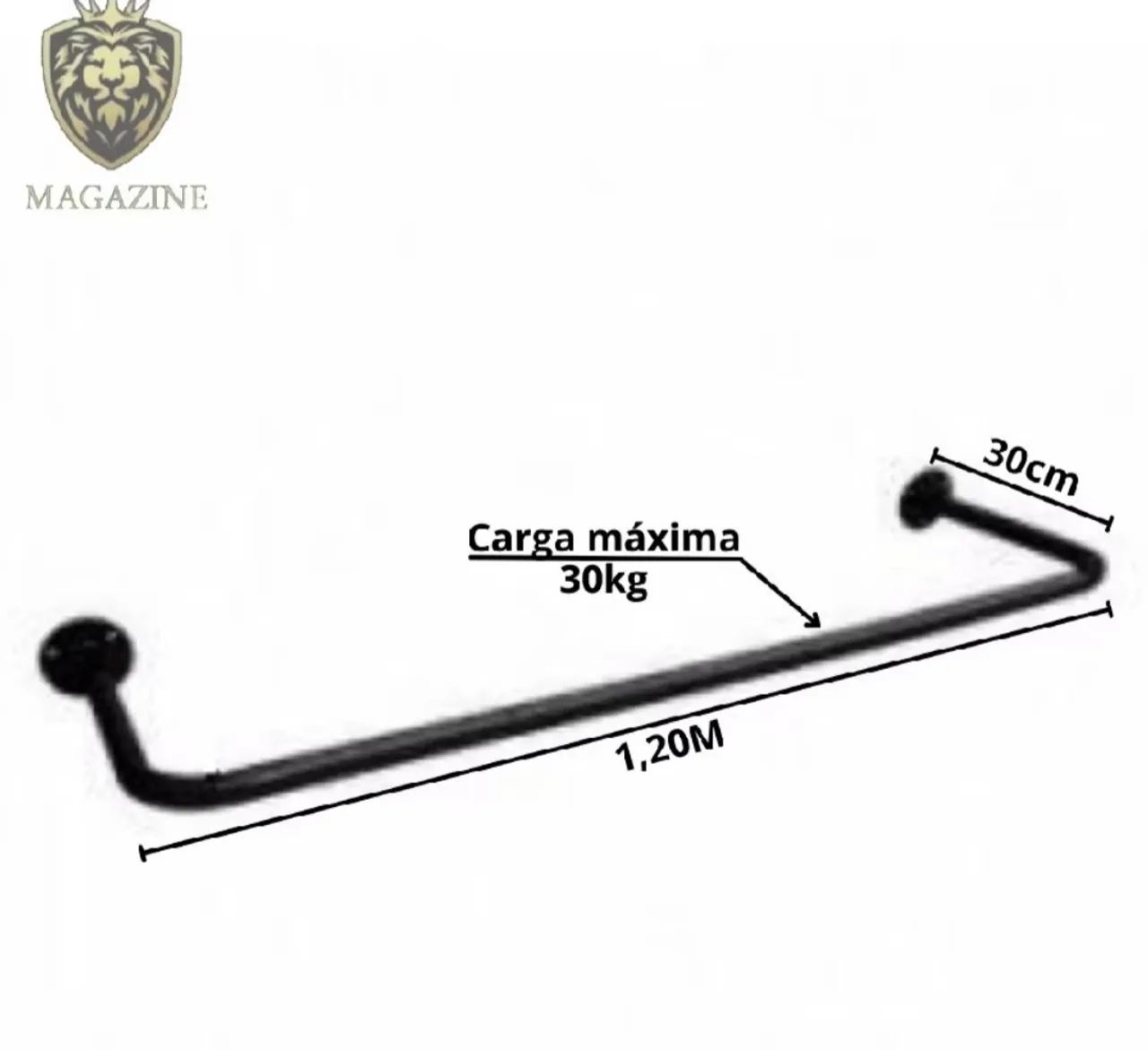 Arara de parede 1.20m