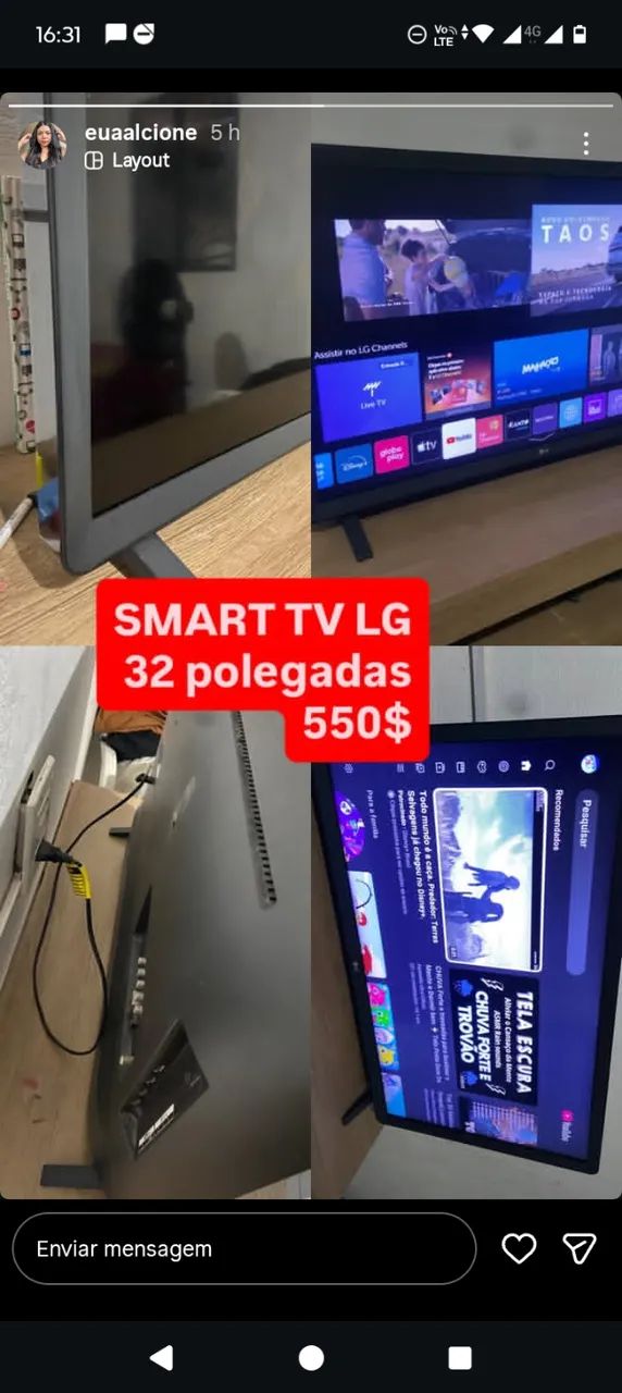Tv semi nova