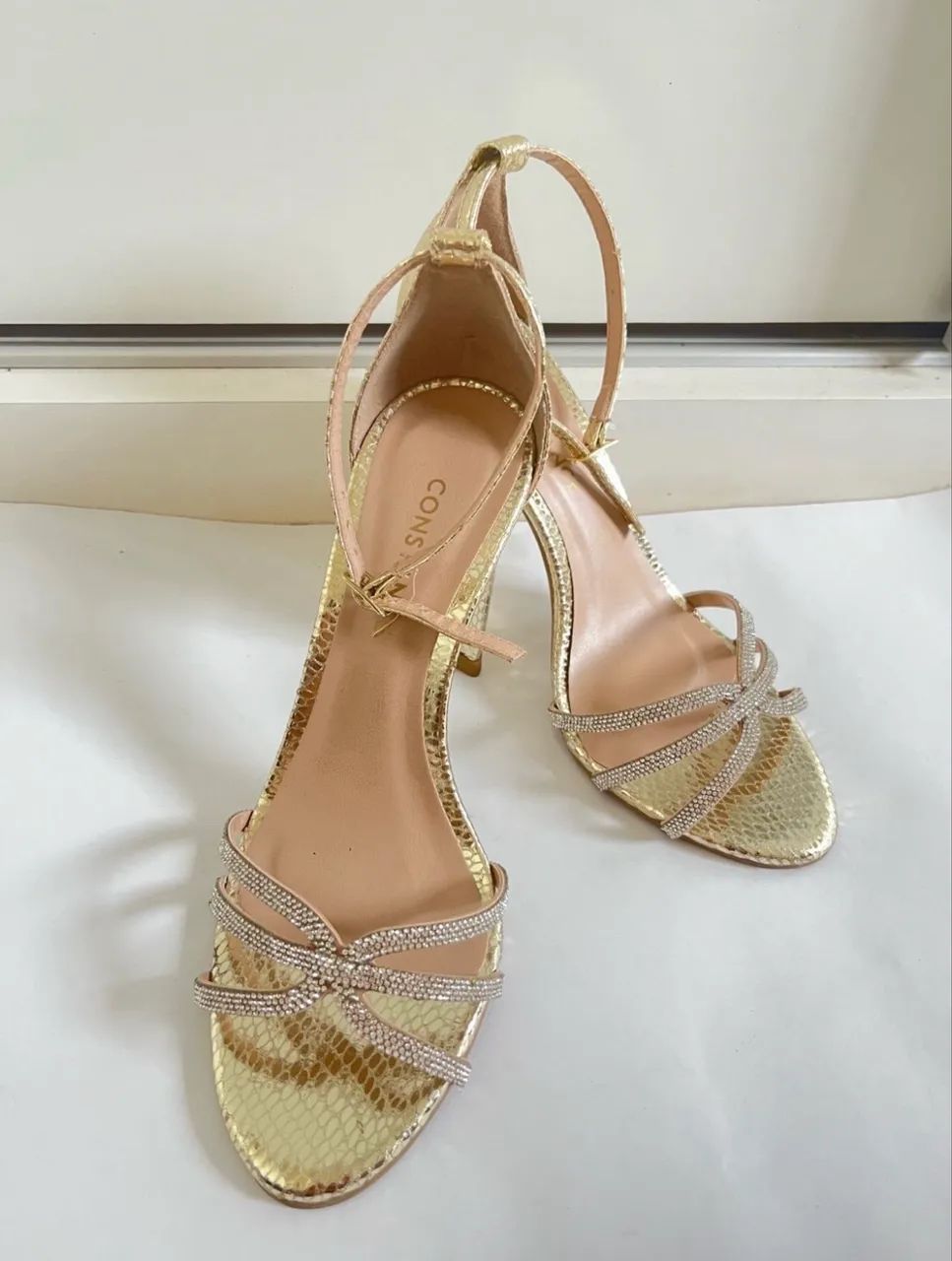 Salto Constance dourado 35 - Foto 4