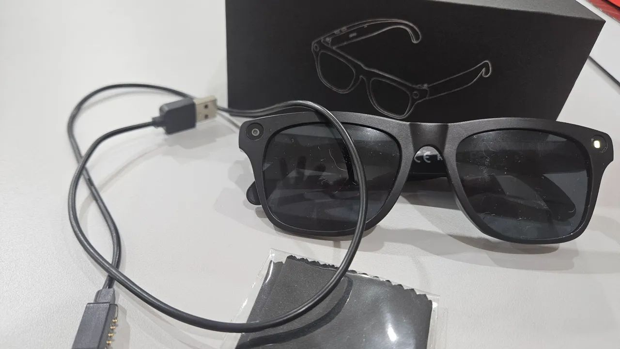 Óculos com câmera IA Bluetooth vídeo  - Foto 2