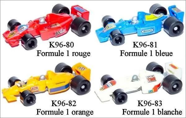 Kinder ovo Carros de Fórmula 1