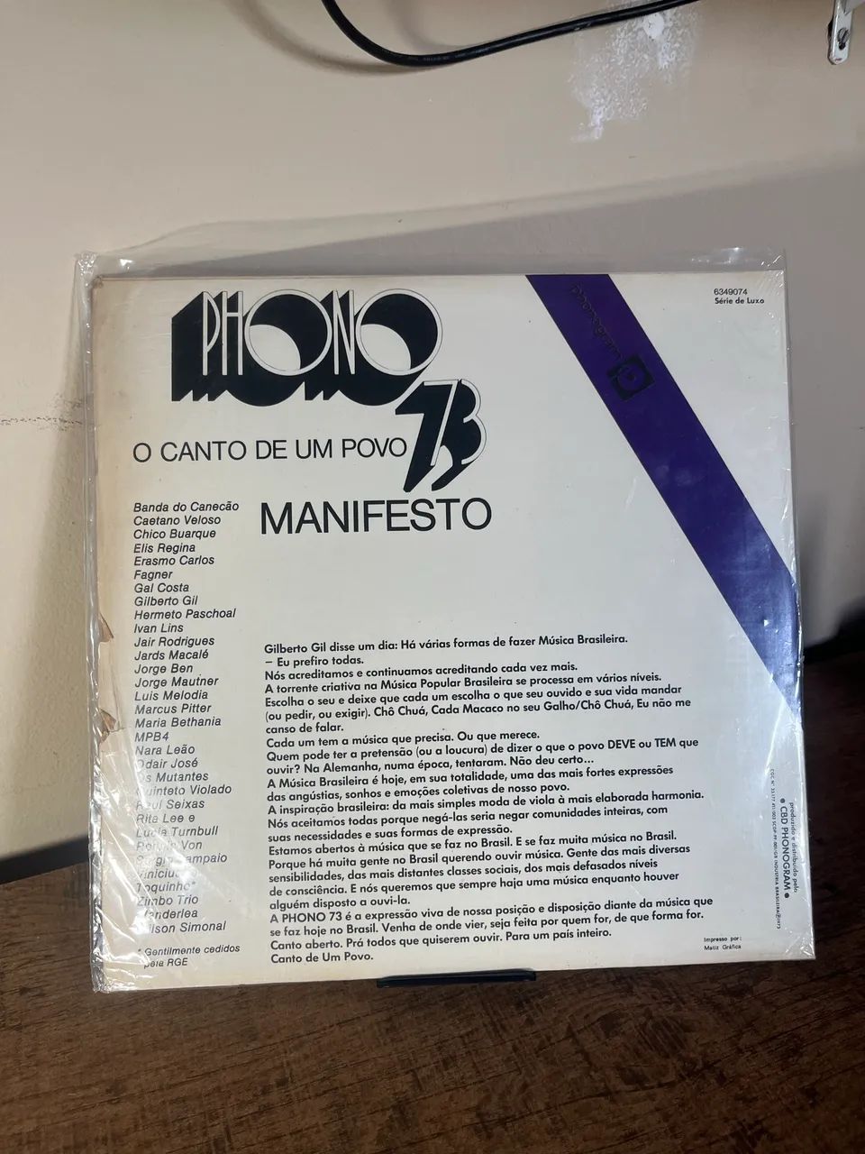Disco LP Vinil Phono 73 O Canto de um Povo 2 - Foto 5