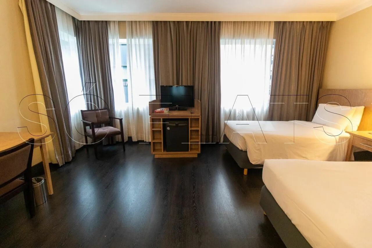 Flat no Radisson Berrini para locação com 29m² e 1 dormitório e 1 vaga de garagem. - Foto 5