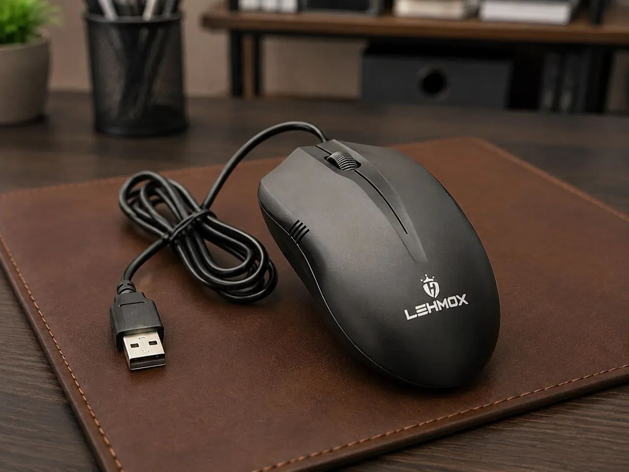 Mouse Óptico USB com Fio Lehmox LEY-1506 - Foto 5