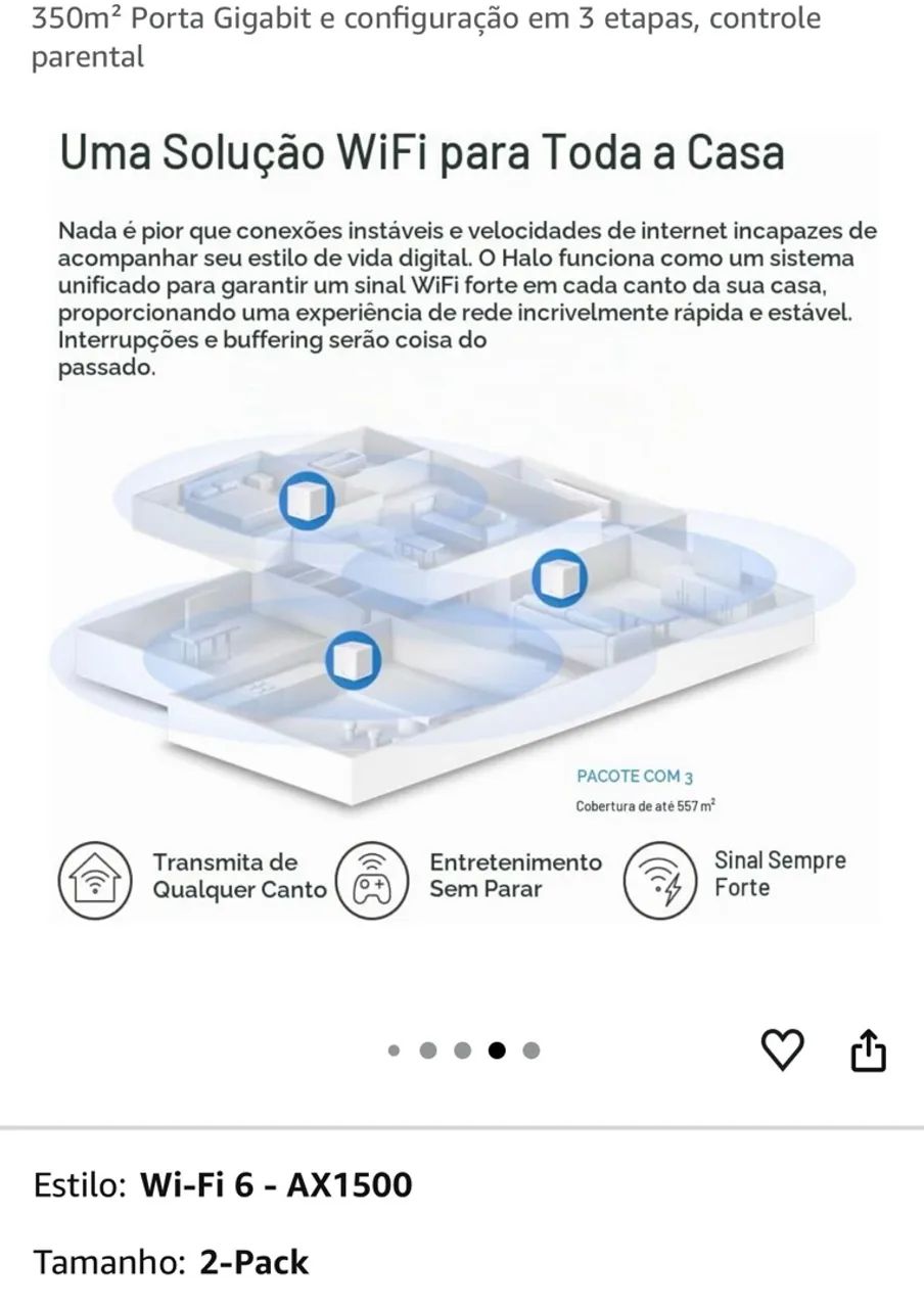 Roteador Mercusys Halo Mesh  - Foto 3