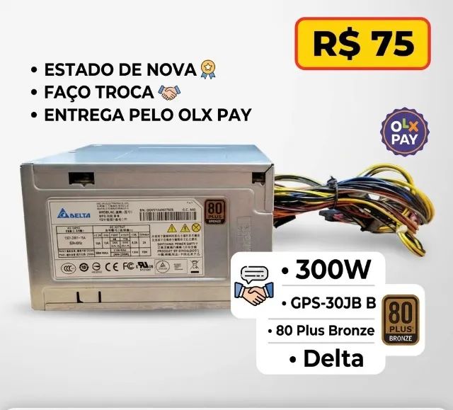 Fonte 300W 80 plus